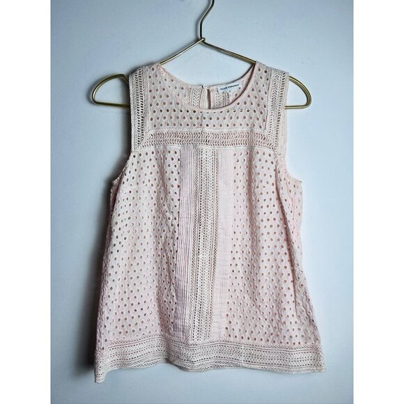 Club Monaco Effie Pink Crochet Top XS - Picture 1 of 8